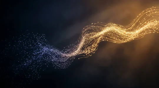 Représentation artistique symbolisant les mécanismes neurochimiques du plaisir et de la douleur