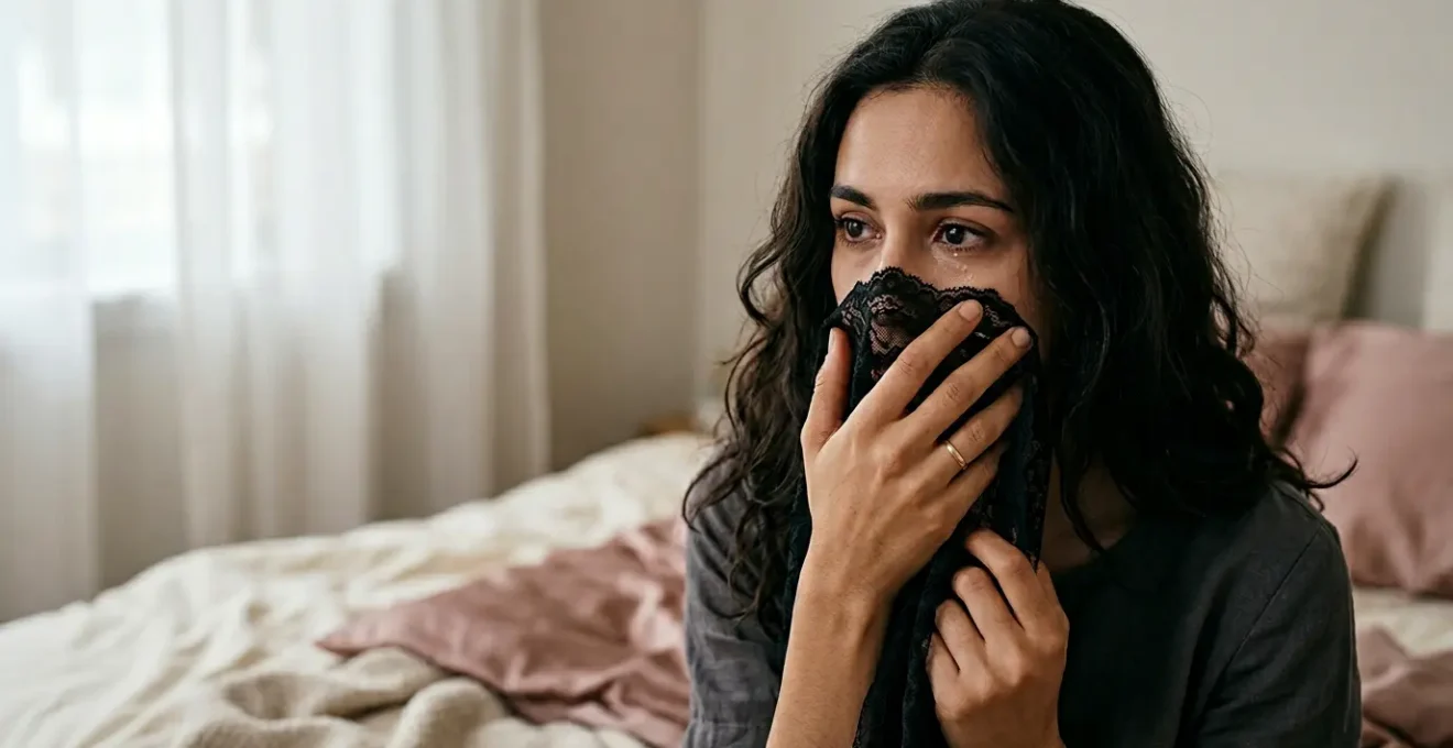 Moment d'introspection et de transformation personnelle avant un jeu de rôle intime